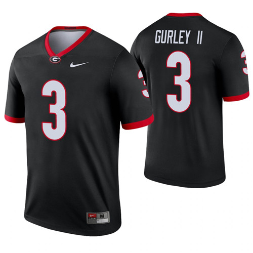 Georgia Bulldogs 3 Todd Gurley II Alternate Legend Jersey Black