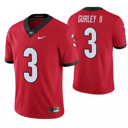 Georgia Bulldogs 3 Todd Gurley II Limited Jersey Red