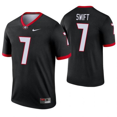 Georgia Bulldogs 7 D'Andre Swift Alternate Legend Jersey Black