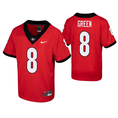 Georgia Bulldogs A.J. Green Game Jersey Red Youth