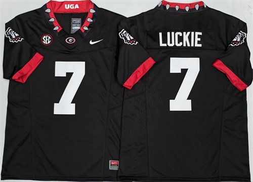 Georgia Bulldogs Black  #7 LUCKIE