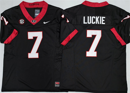 Georgia Bulldogs Black #7 LUCKIE