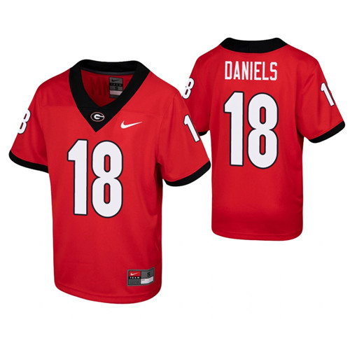 Georgia Bulldogs JT Daniels Game Jersey Red Youth