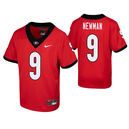 Georgia Bulldogs Jamie Newman Game Jersey Red Youth