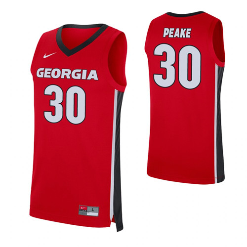Georgia Bulldogs Mike Peake Replica Jersey Red