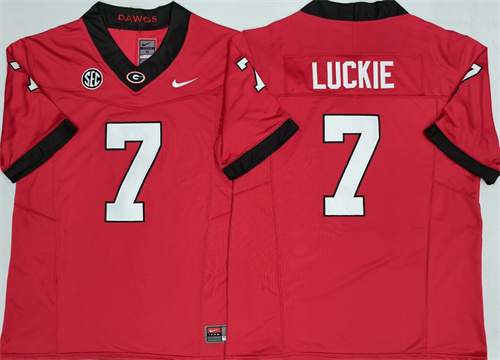 Georgia Bulldogs Red #7 LUCKIE