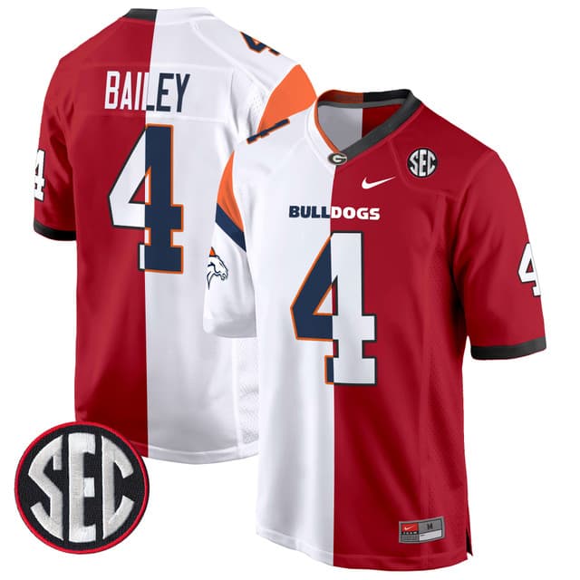Georgia Bulldogs Split Game Jersey - All Stitched Champ Bailey
