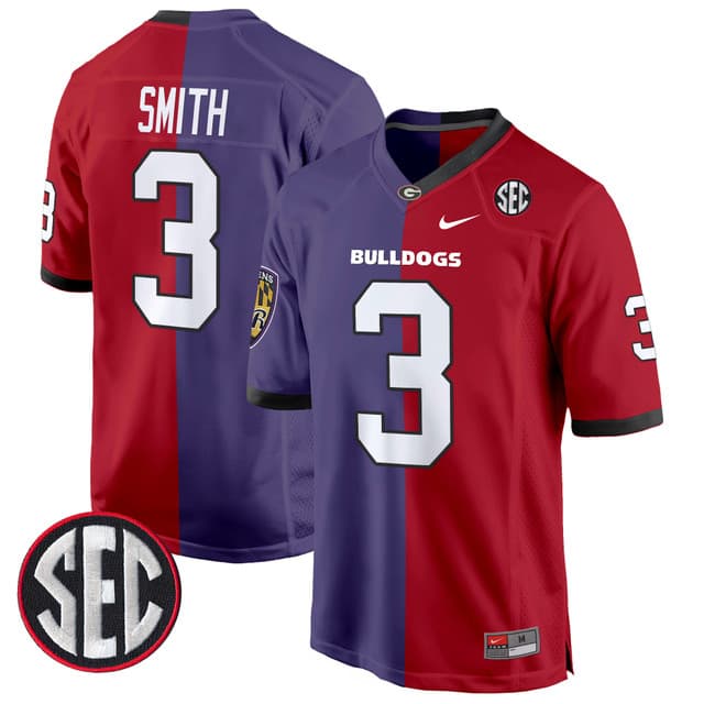 Georgia Bulldogs Split Game Jersey - All Stitched Roquan Smith