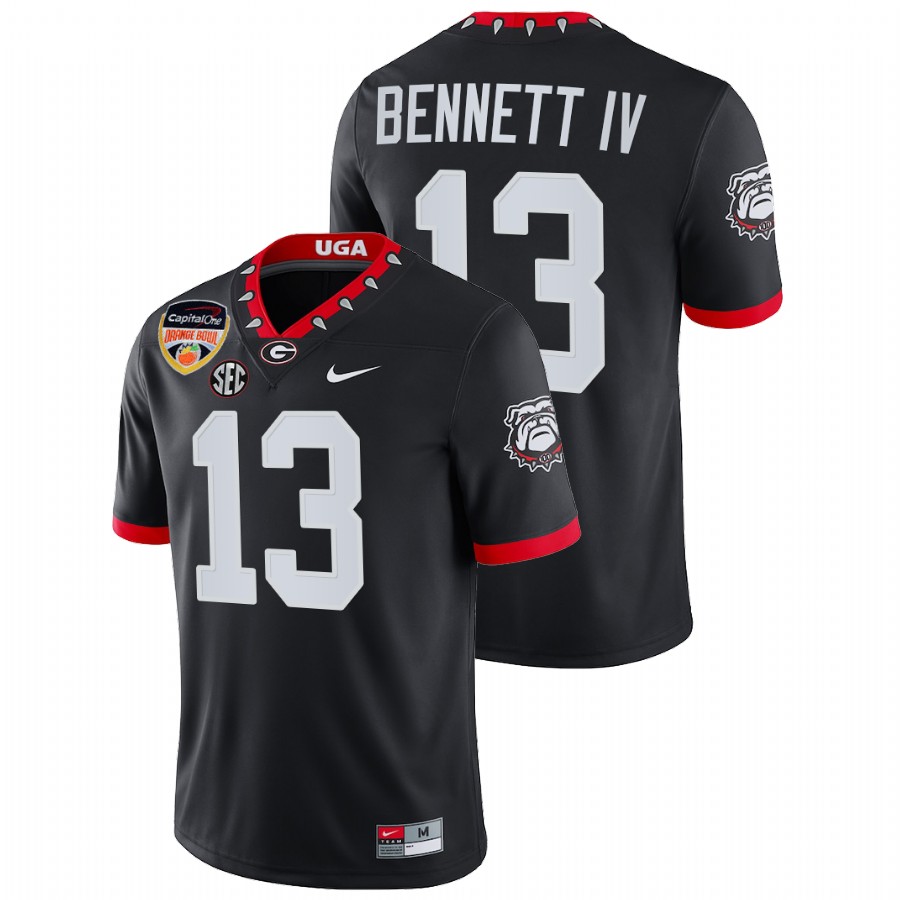 Georgia Bulldogs Stetson Bennett 2021 Orange Bowl Black Jersey College Football Playoff
