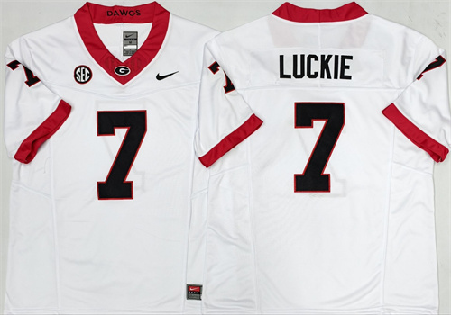 Georgia Bulldogs White #7 LUCKIE