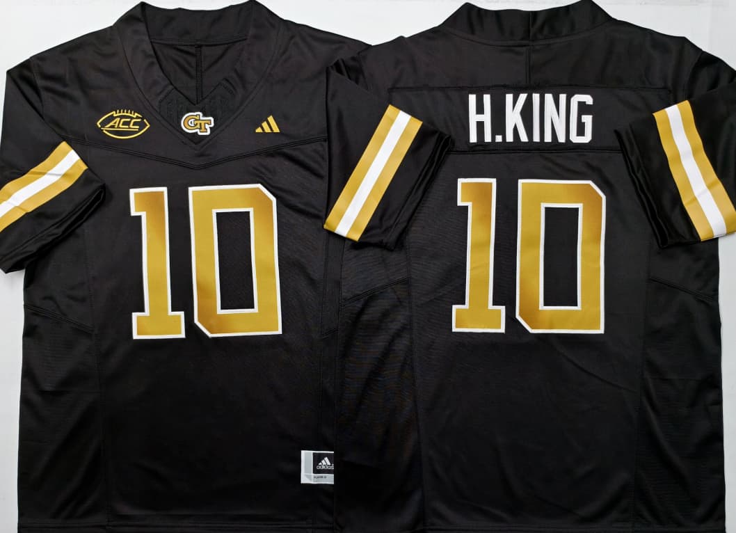 Georgia Tech Football Black #10 H.KING