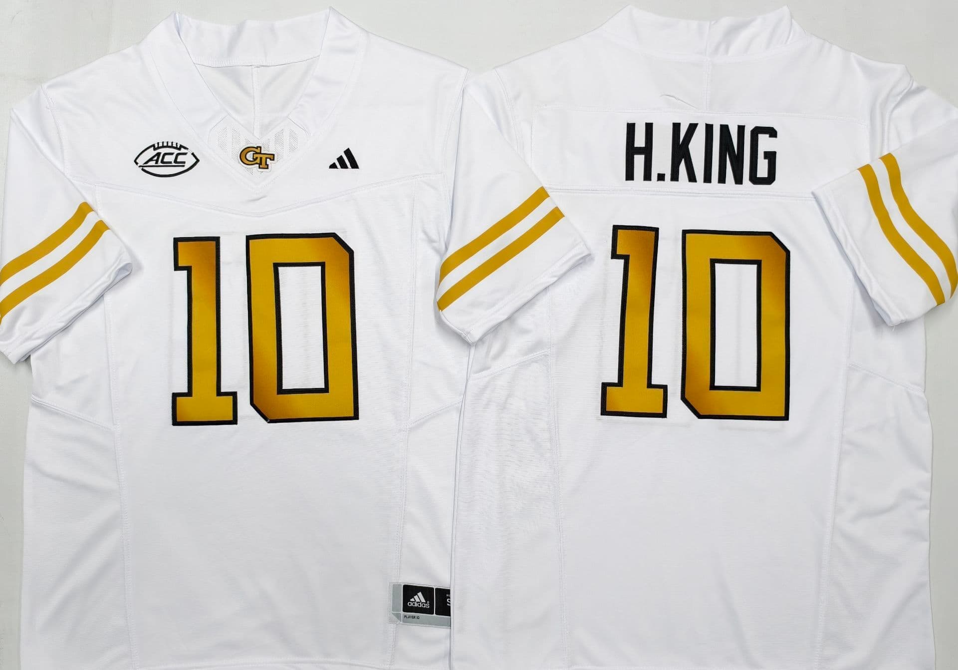 Georgia Tech Football White #10 H.KING
