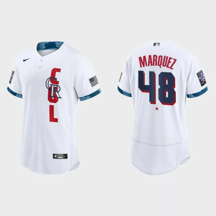 German Marquez Colorado Rockies 2021 MLB All-Star Game Authentic Jersey – White
