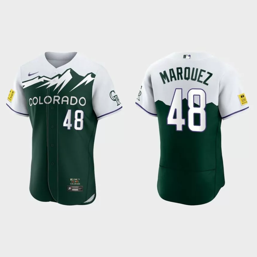 German Marquez Colorado Rockies 2022 City Connect Authentic Jersey – Green