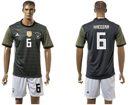 Germany #6 Khedira Away Soccer Country Jersey