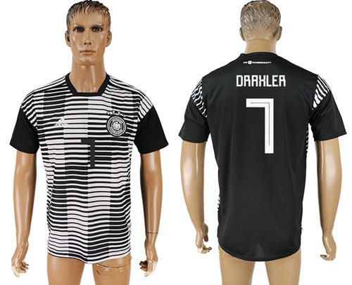 Germany #7 Draxler Away Soccer Country Jersey
