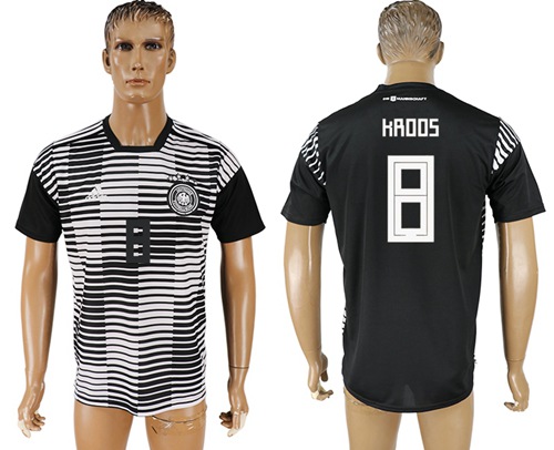 Germany #8 Kroos Away Soccer Country Jersey