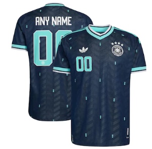 Germany National Team adidas 2026 Away On-Field Authentic Custom Jersey - Navy