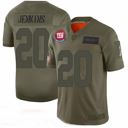 Giants #20 Janoris Jenkins Camo Youth Stitched Football Limited 2019 Salute to Service Jersey