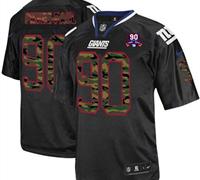 Giants #90 Jason Pierre-Paul Black With 1925-2014 Season Patch Camo Fashion Jersey