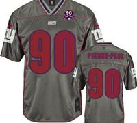 Giants #90 Jason Pierre-Paul Grey With 1925-2014 Season Patch Vapor Jersey