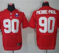 Giants #90 Jason Pierre-Paul Red Alternate With 1925-2014 Season Patch Jersey