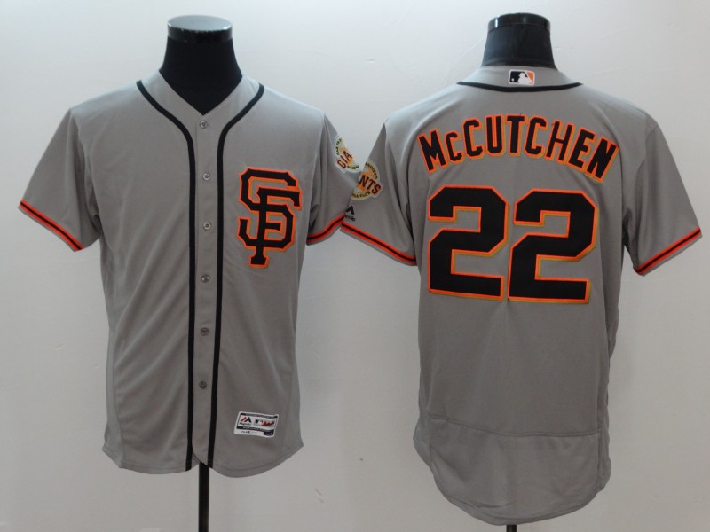 Giants 22 Andrew McCutchen Gray Flexbase Jersey