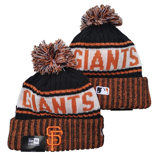 Giants Team Logo Pom Knit Hat YD