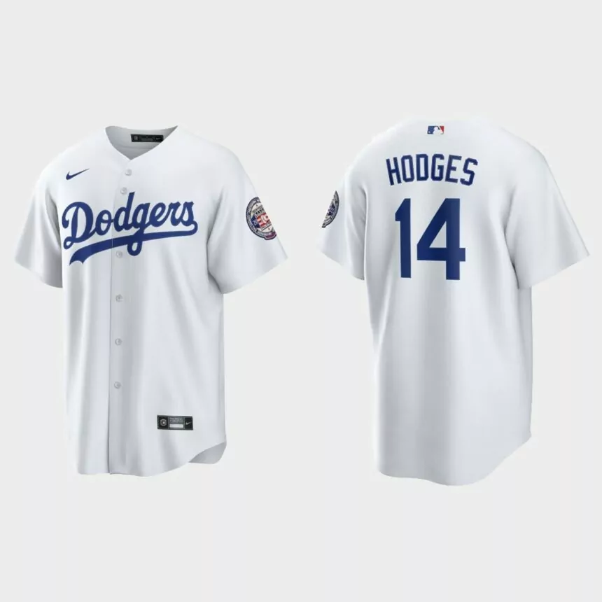 Gil Hodges Los Angeles Dodgers 2022 Baseball Hall of Fame Induction Home Replica Jersey – White