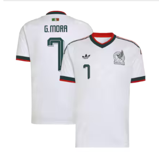 Gilberto Mora Mexico National Team adidas 2026 Away Replica Jersey - White