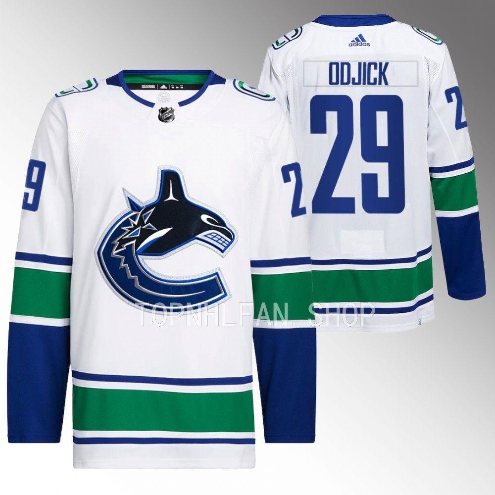 Gino Odjick Vancouver Canucks White Authentic Primegreen Away Jersey