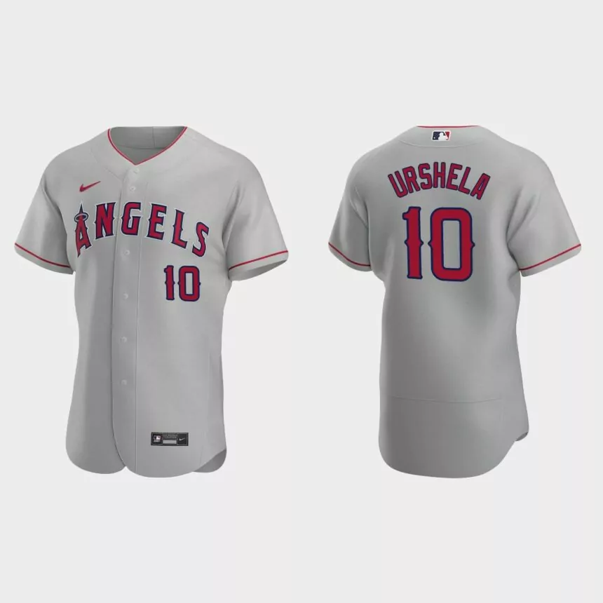 Gio Urshela Los Angeles Angels Authentic Road Jersey – Gray