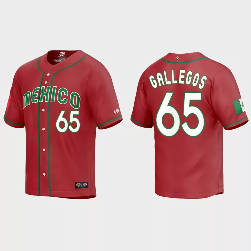 Giovanny Gallegos Mexico Baseball 2023 World Baseball Classic Replica Jersey – Red