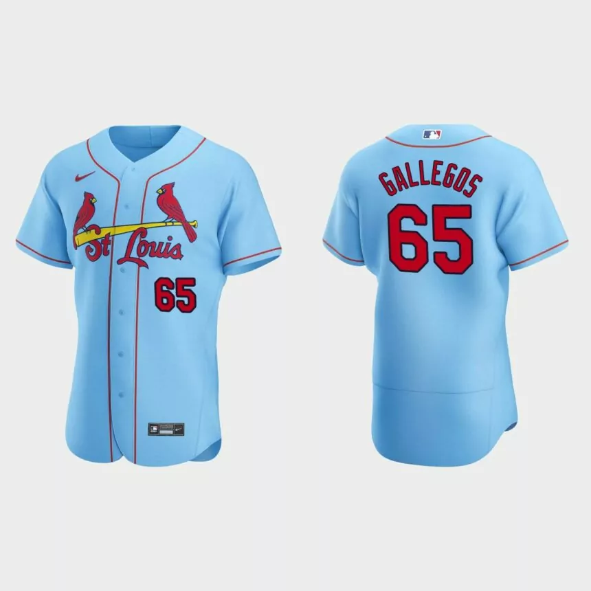 Giovanny Gallegos St. Louis Cardinals Authentic Alternate Jersey – Light Blue