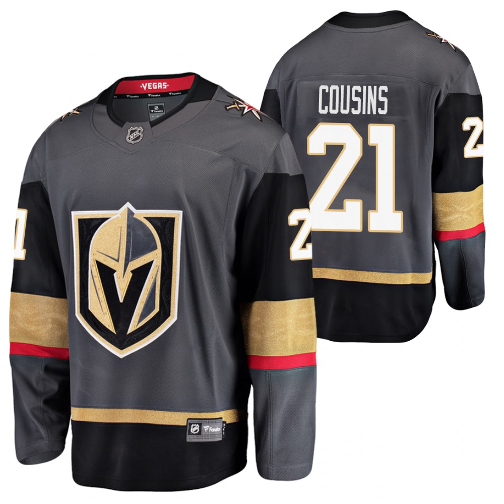 Golden Knights #21 Nick Cousins Black 2020-21 Home Jersey