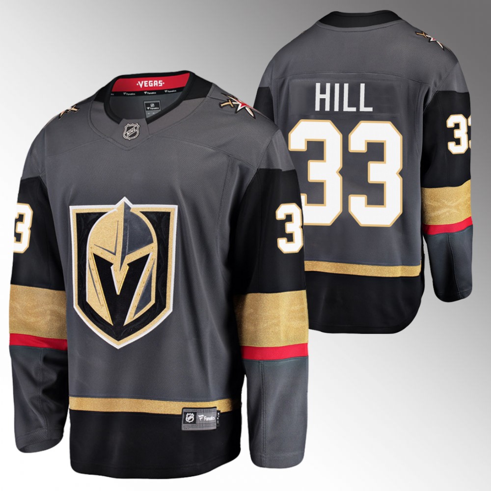 Golden Knights #33 Adin Hill Black Alternate Jersey