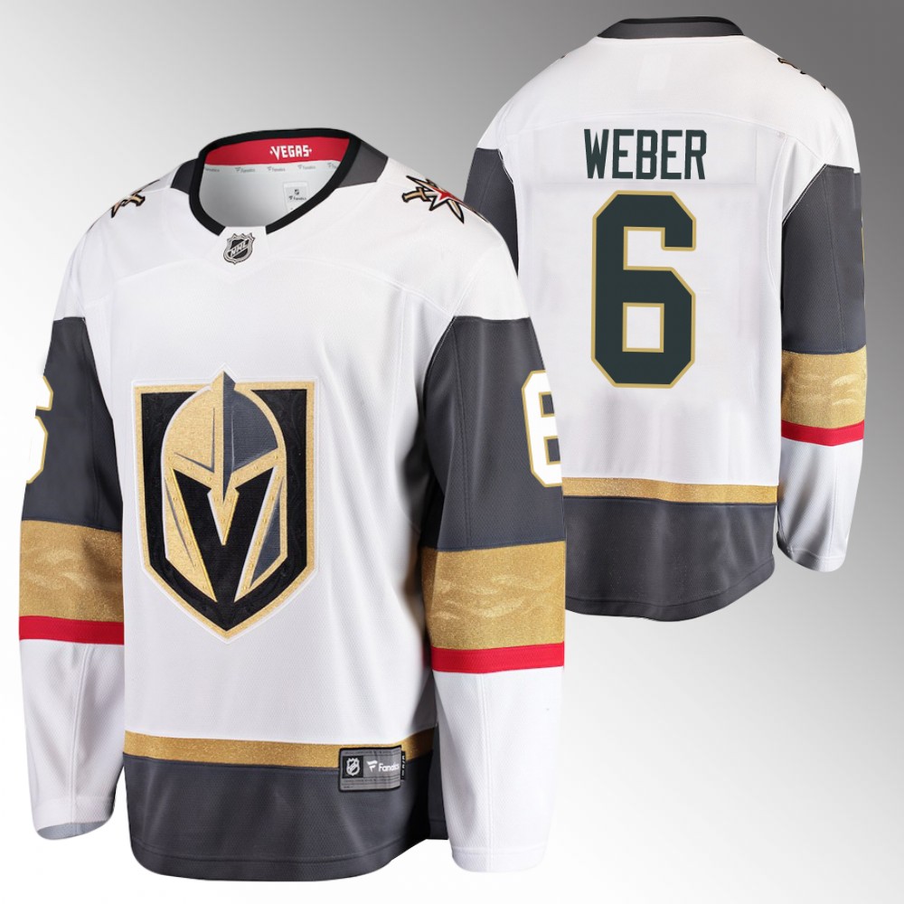 Golden Knights #6 Shea Weber White 2022 Away Jersey