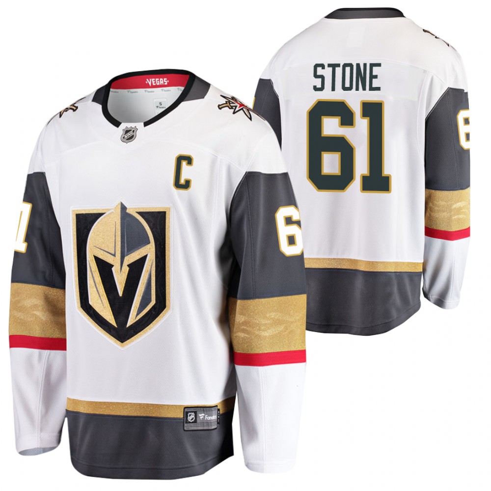 Golden Knights #61 Mark Stone White Away Jersey