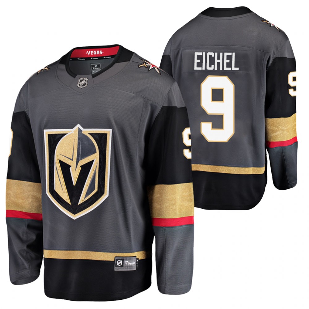 Golden Knights #9 Jack Eichel Black Home Jersey