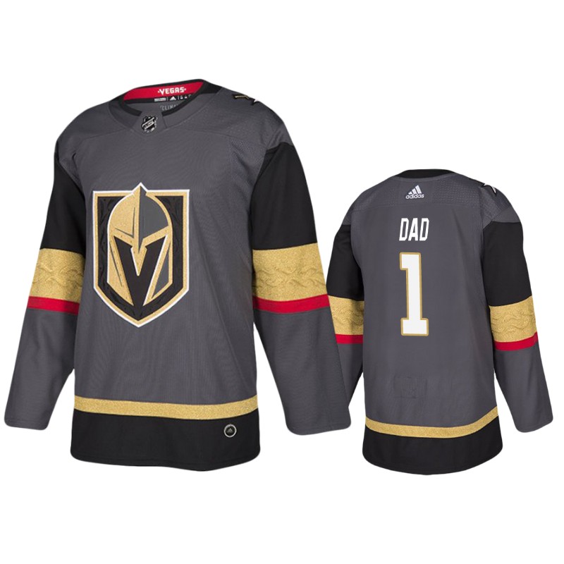 Golden Knights Black Number 1 Dad Father's Day Jersey