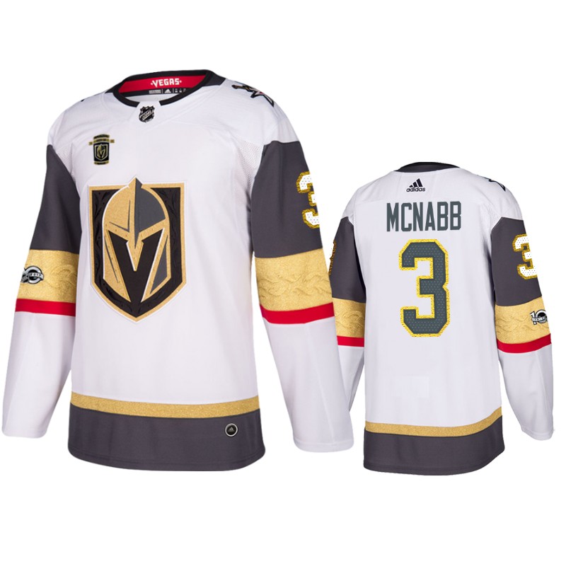 Golden Knights Brayden McNabb White Authentic 100th Anniversary Jersey