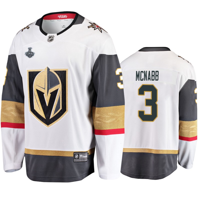 Golden Knights Brayden McNabb White Breakaway Stanley Cup Final Jersey