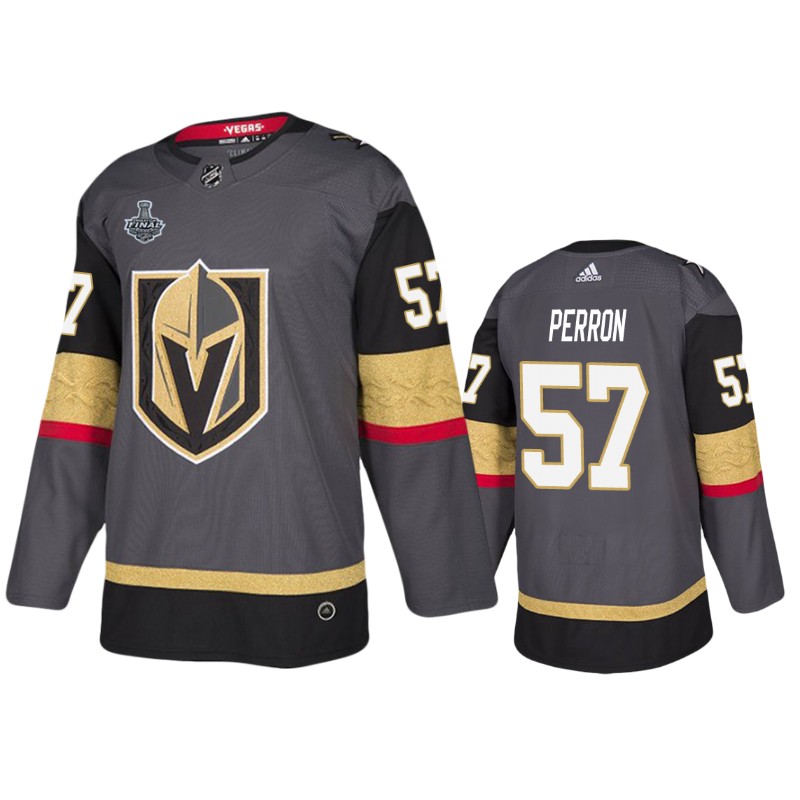 Golden Knights David Perron Gray Bound Patch Stanley Cup Final Jersey