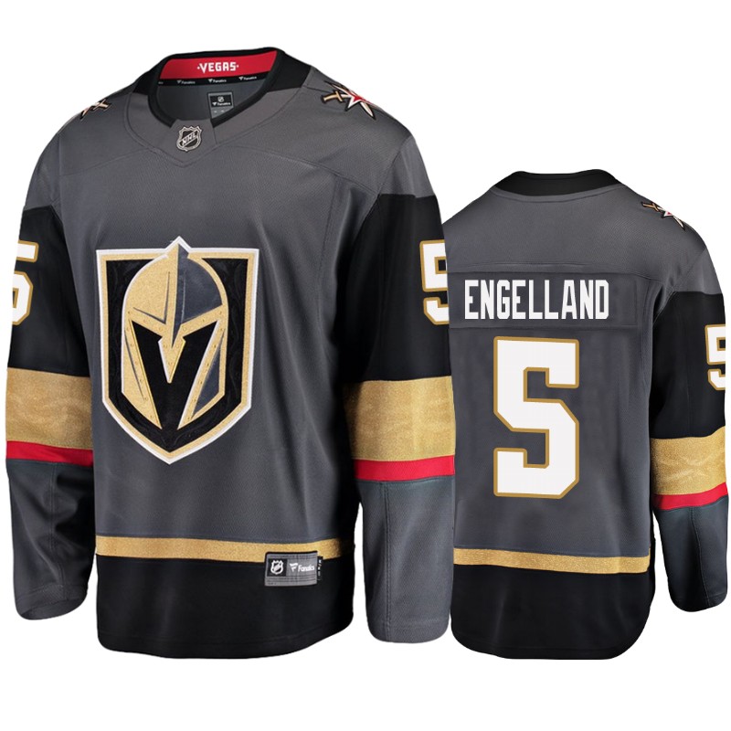 Golden Knights Deryk Engelland Gray Breakaway Fanatics Branded Jersey