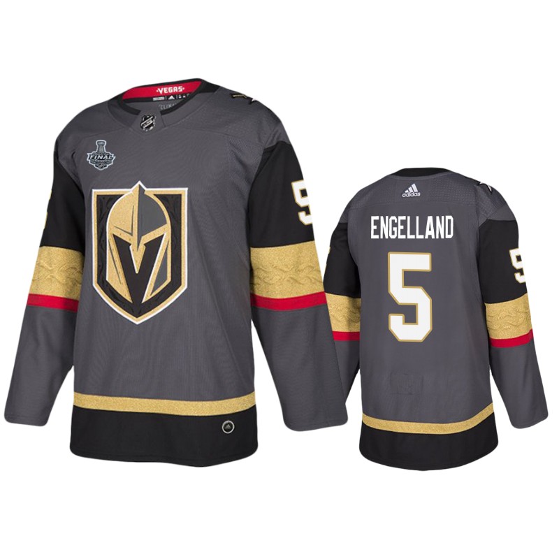 Golden Knights Deryk Engelland Gray Home Jersey