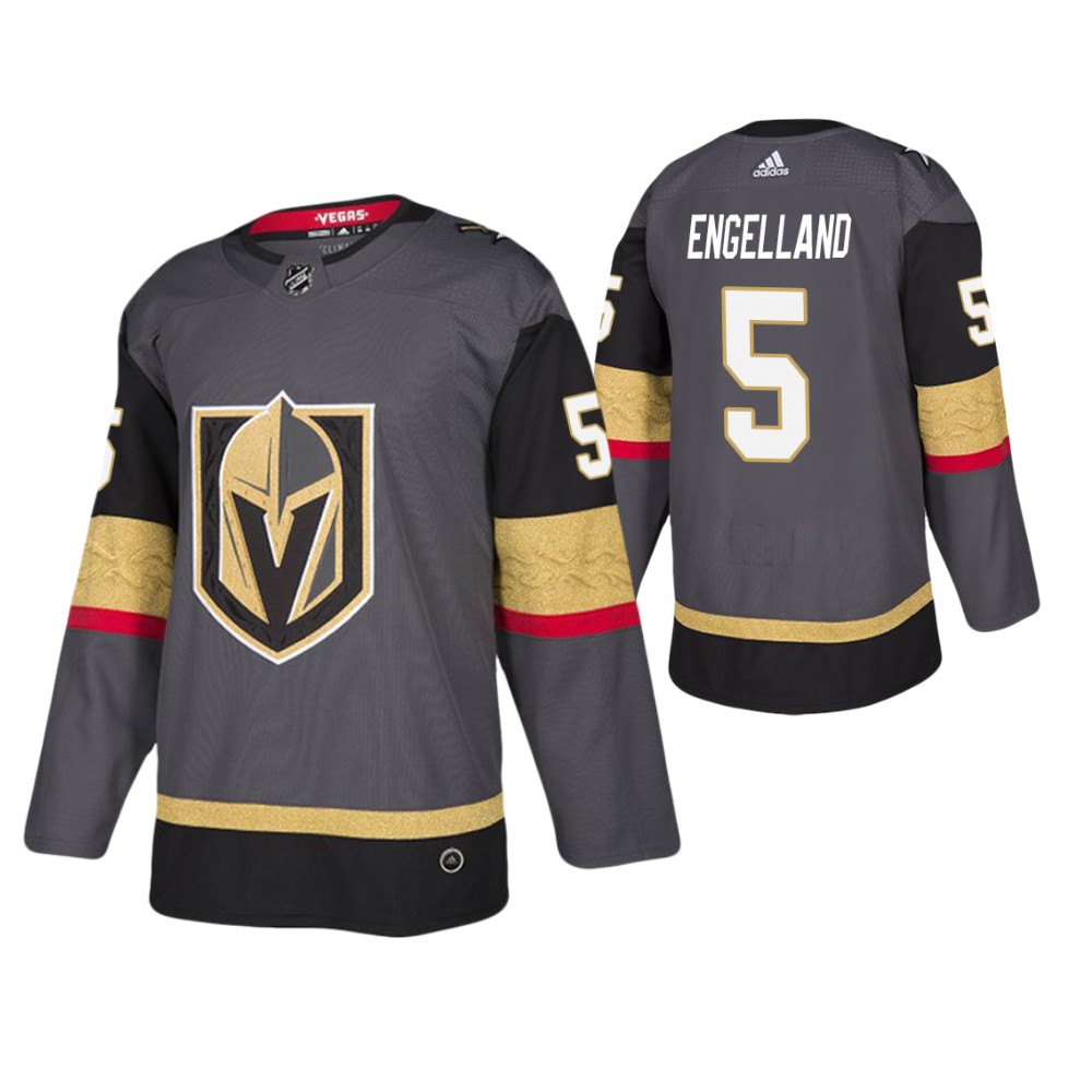 Golden Knights Deryk Engelland Gray Player Authentic Jersey Men's