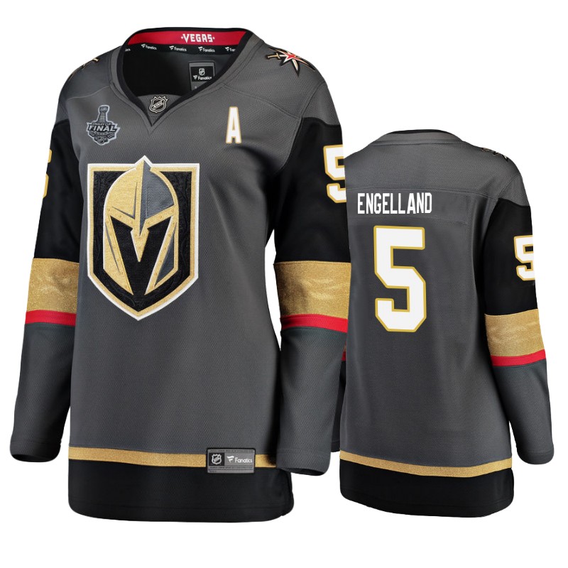 Golden Knights Deryk Engelland Grey 2018 Stanley Cup Final Bound Home Jersey