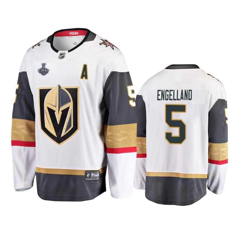 Golden Knights Deryk Engelland White Breakaway Stanley Cup Final Jersey