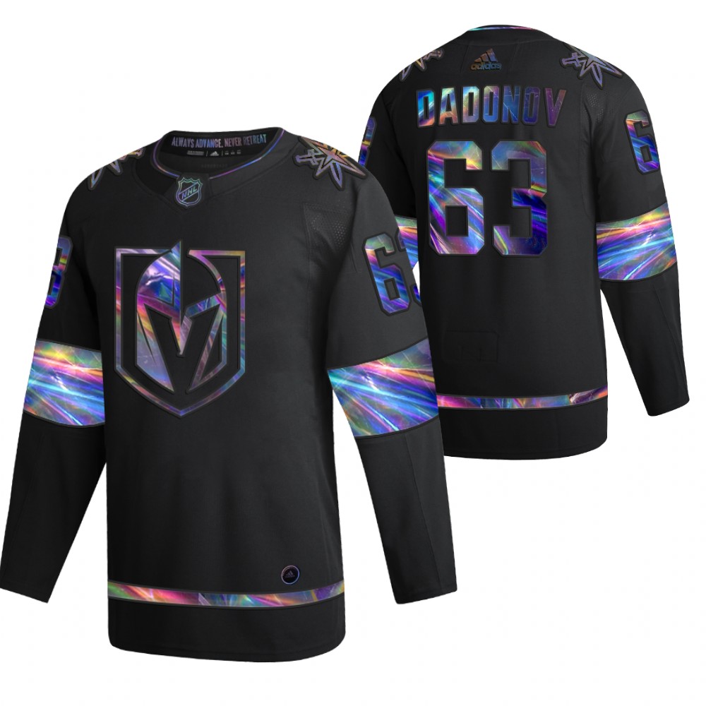 Golden Knights Evgenii Dadonov 2021-22 Iridescent Holographic Black Limited Jersey