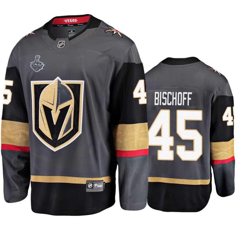 Golden Knights Jake Bischoff Grey 2018 Stanley Cup Final Bound Home Jersey